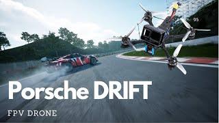 Adrenaline-Fueled Porsche Drifts and Outruns FPV Drone in Epic Chase!