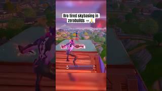 Bro really thought he could skybase in zerobuilds  #fortnite #fortnitememes