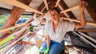 Storm Disaster Wrecks Our Upper Floor | How We Turned It Around in Our DIY Roof Rebuild