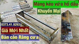 Máng kéo vữa hồ dầu bàn cào răng cưa lát gạch nền hiệu quả