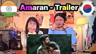 Korean girls react to Tamil movie trailer with overwhelming emotions#amaran