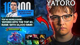 Yatoro becomes THE FIRST WORLD 16K MMR in DOTA after This GAME 