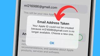 Your Apple ID could not be created because this gmail is no longer available || Apple ID