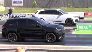 Audi SQ7 vs Jeep Trackhawk 1/4 Mile