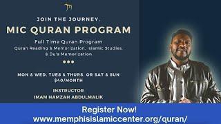 MIC Quran Program with Sh Hamza Malik | Quran Reading, Memorizing, & Islamic Studies.