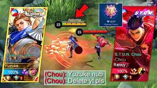 Yuzuke Vs Top Global Chou Trashtalker! | He Said He Can Delete Me in 1 Second?! ️ | Okay Let's See!