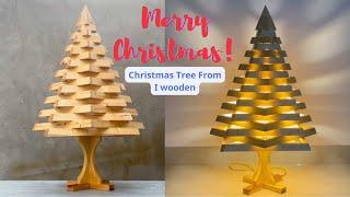 How To Make A 3D Wooden Christmas Tree /// Great Ideas For Christmas!