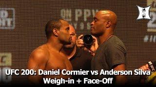 UFC 200: Light Heavyweight Champ Daniel Cormier vs Anderson Silva Weigh-in + Face-Off (HD)