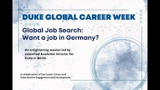 Global Job Search: Want a Job in Germany?