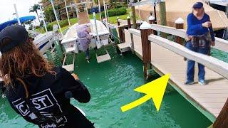 KARENS DOCK has MONSTER FISH!! (AWKWARD)