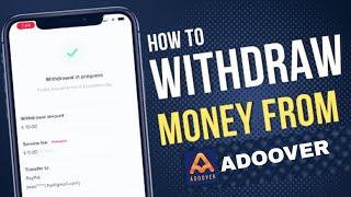 ADOOVER How To Withdraw Money (PayPal,Google Play,Free Fire,Pubg,Netflix,Paysera)