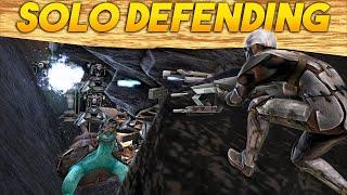 SOLO Defending The Best Rathole On ARK