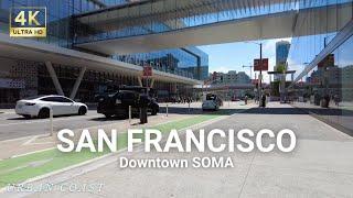 Downtown San Francisco Walking Tour - Yerba Buena Center & Moscone Center 4K