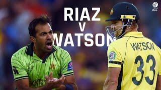 Wahab Riaz's fiery spell against Shane Watson | CWC 2015