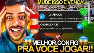 A MELHOR CONFIGURAÇÃO PRA VOCÊ JOGAR 1X1 NO FC MOBILE 2024 