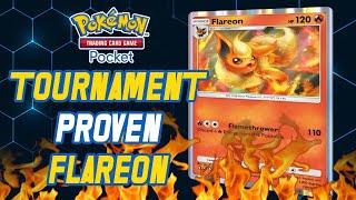 I can't believe I was sleeping on Flareon - this Tournament Proven Deck was GREAT in Pokemon Pocket