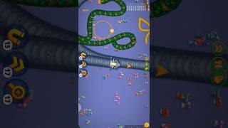 WormsZone.io 001 Slither Snake Top 01 _Best World Record Snake Epic cacing Wormszoneio #shorts #P1