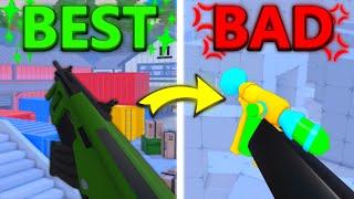 Worst vs Best Skin Loadout in Roblox Rivals!