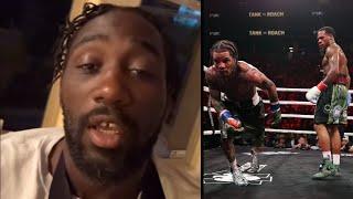 “ROBBERY”— Terence Crawford Reacts to Gervonta Davis getting DROPPED & DRAW vs Lamont Roach