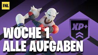 Alle Woche 1 Wöchentlichen Aufträge | Wöchentlich Woche 1 #fortnite #woche1