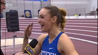 SEC INDOOR 2022 : ABBY STEINER (KENTUCKY) 22.09 AM CR - 200M SECOND ALL-TIME