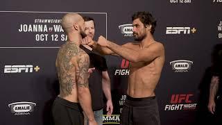 UFC Tampa: Cub Swanson vs. Kron Gracie Weigh-In Staredown - MMA Fighting
