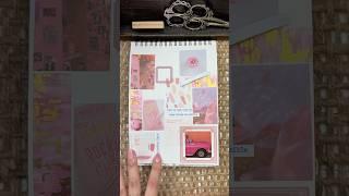 ASMR Scrapbook Journal With Me Inspired By My Nails  #shorts
