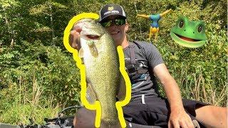 This FISH SOMERSAULTED over my FROG !