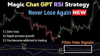 NEW Magic RSI Chat GPT strategy: New premium indicator became free : Work all market all times