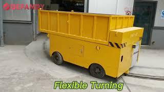 Automatic Dumping Single Track Electric Transfer Cart, Climbing Rail Transfer Trolley