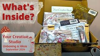 September 2024 Your Creative Studio Unboxing & Ideas Subscription Stationery Supplies Review