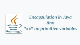 Encapsulation in Java And "==" comparison on primitive variables