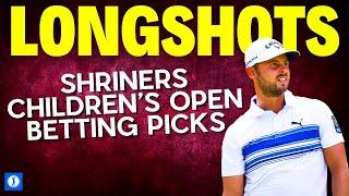 Shriners Children's Open Golf Longshot Betting Picks for 2024!