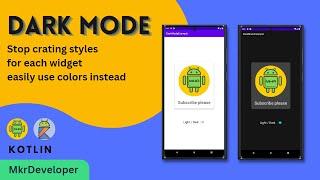 How to implement Dark mode(theme) Android studio | Kotlin