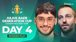 Magnus v Levon & Alireza v Grischuk In Winners SF! Julius Baer Generation Cup DIV I