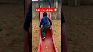 Will He Be Able to Climb? | Awesome Advik’s Playground Challenge! #shorts #motivation #awesomeadvik