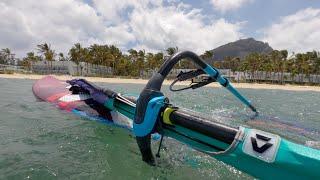 1st person pov windsurfing in Le Morne, Mauritius - October 2024, 4K