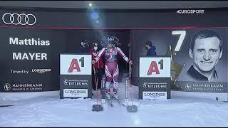 Matthias Mayer 2nd place World Cup Downhill Kitzbuhel Day 1 (22.01.2021)