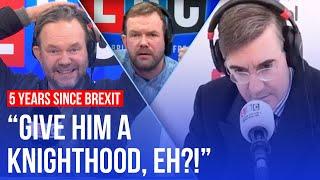 James O'Brien reacts to viral interview with Jacob Rees-Mogg, five years since Brexit | LBC