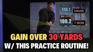 Gain clubhead speed and 30+ yards with this practice routine!