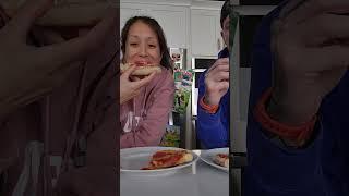 Lunch! @blackbirdfoods #familyvlog #eating #eatingshow #mukbang #food #vegan #pizza #dfamdaily