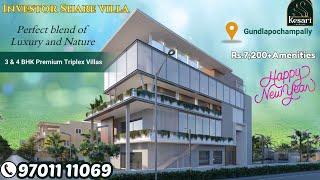 New Year Best Deal with New House at the Best Investor Price  || Gundlapochampally || Hyderabad