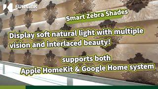 Smart Zebra Shades｜Fulllink｜Tubular Motors｜25mm｜50mm｜Voice Control｜Smart Curtain｜Zebra Blinds