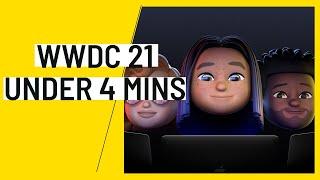 Apple WWDC 21 in under 4 mins | iOS 15 | iPadOS 15 | MacOS