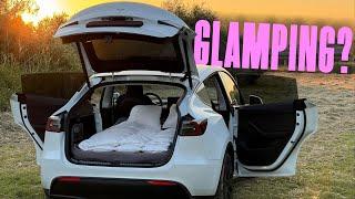 Eine Nacht im TESLA | Meine Erfahrungen und Tipps | feat. Tesbeauty Camping Matratze