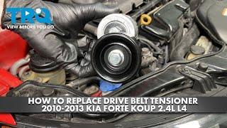 How to Replace Accessory Drive Belt Tensioner 2010-2013 Kia Forte Koup 2.4L L4