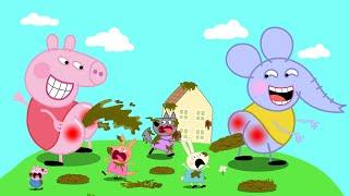 Peppa and Emily Elephant play the "speed challenge" game?!| Peppa Pigggg Funny Animation