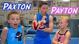 Sister VS Brother TWIN Gymnastics Rematch!