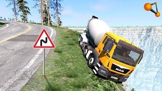 ПОВОРОТ СМЕРТИ! НЕ СПРАВИЛСЯ С УПРАВЛЕНИЕМИ НА СПУСКЕ | BeamNG.drive