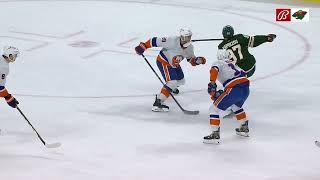 Kirill Kaprizov gets double minor against Alex Romanov from Islanders (15 jan 2024)